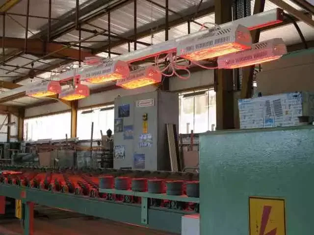 Hallenheizung für Produktionsfläche