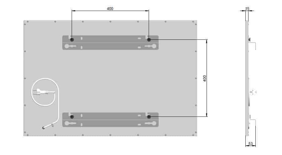 Befestigung Flächenheizung / Infrarot-Deckenheizung & Wandheizung