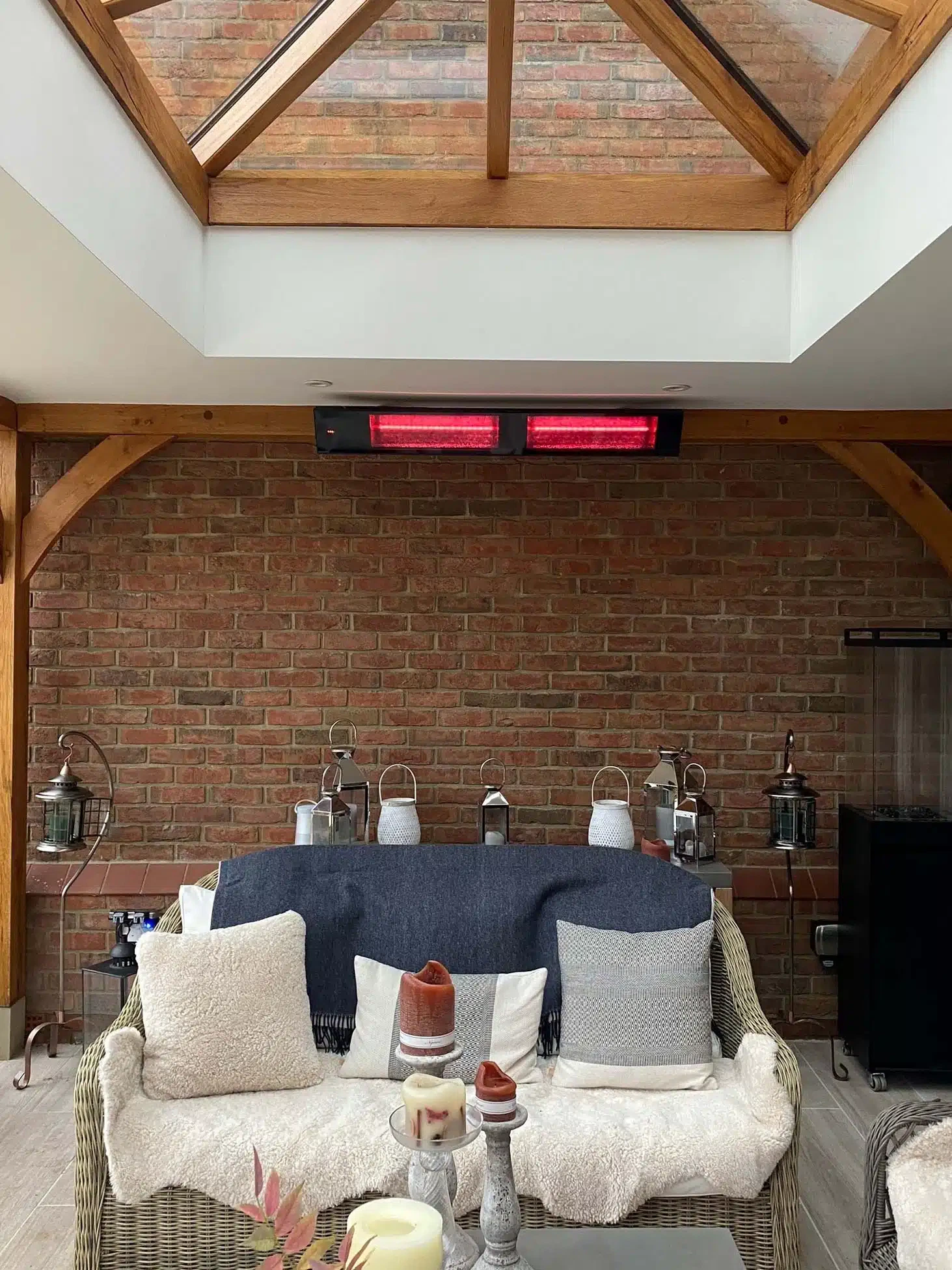 Infrarot Glasheizstrahler RELAX GLASS – 3.000 Watt IR-A Kurzwellen Glaskeramik – Bild 3