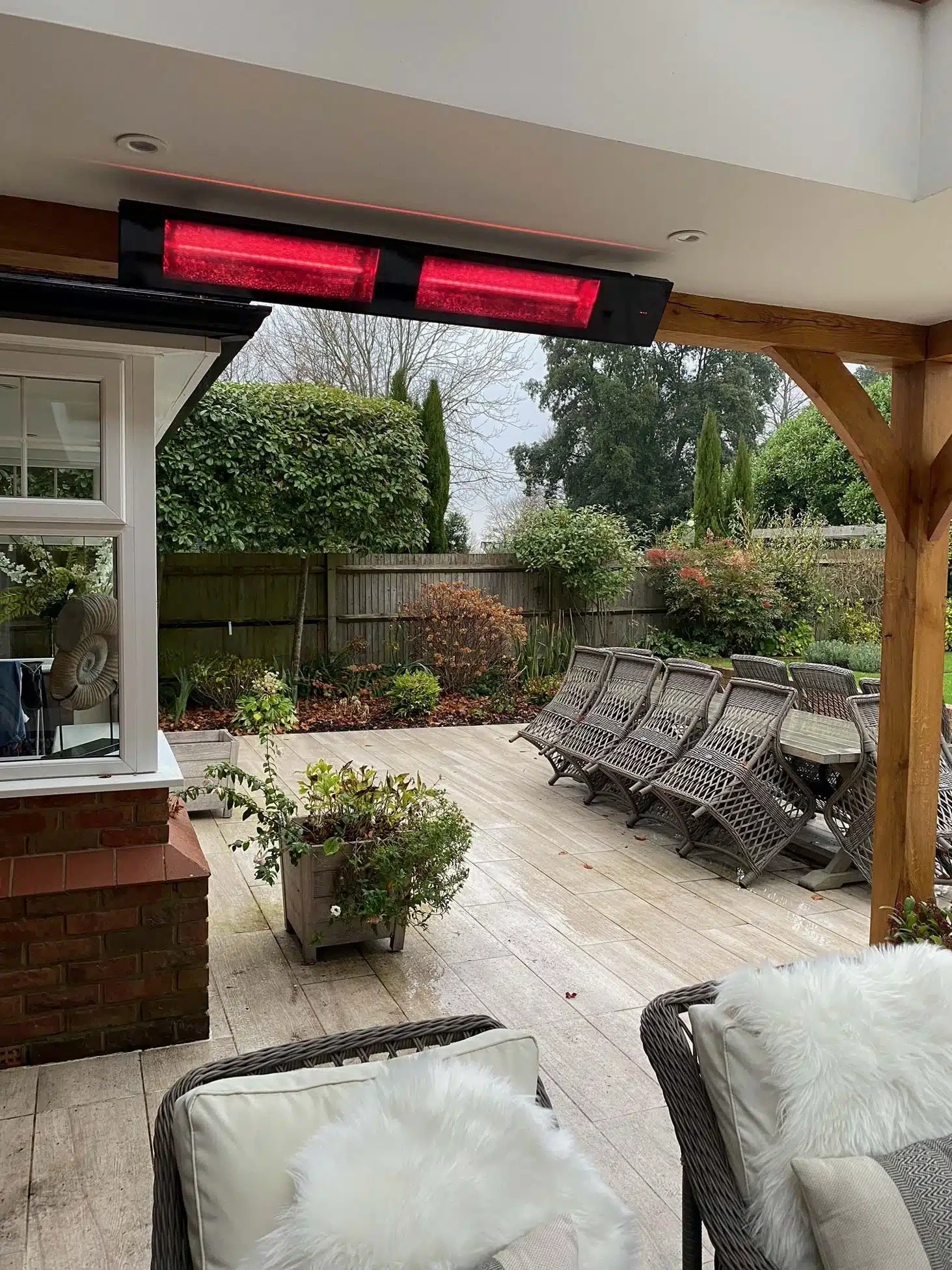 Infrarot Glasheizstrahler RELAX GLASS – 3.000 Watt IR-A Kurzwellen Glaskeramik