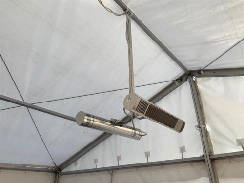 Zeltbefestigung für Heizstrahler