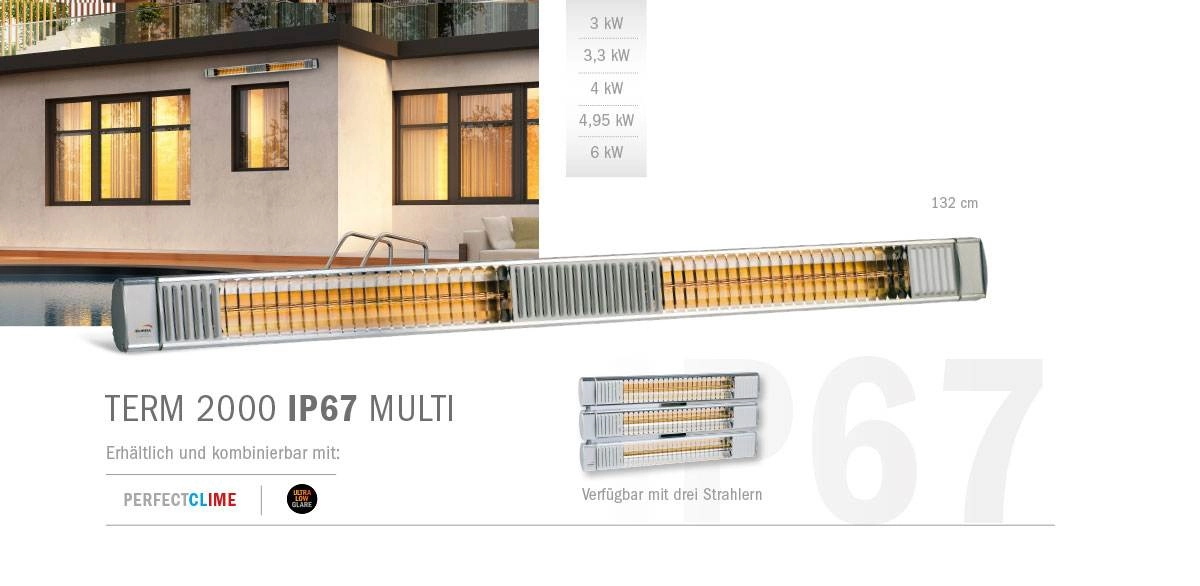 BURDA TERM 2000 IP67 MULTI Doppel- oder Dreifach-Heizstrahler