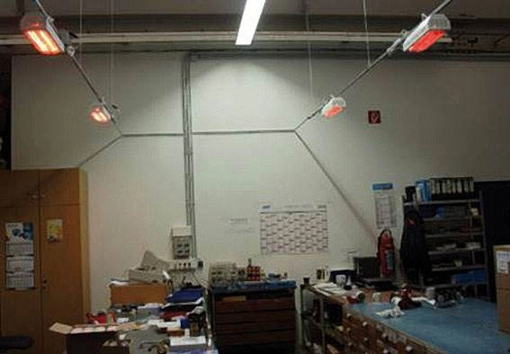 Halleheizung SMART IP24 Facedown am Arbeitsplatz Halleheizung SMART IP24 Facedown am Arbeitsplatz