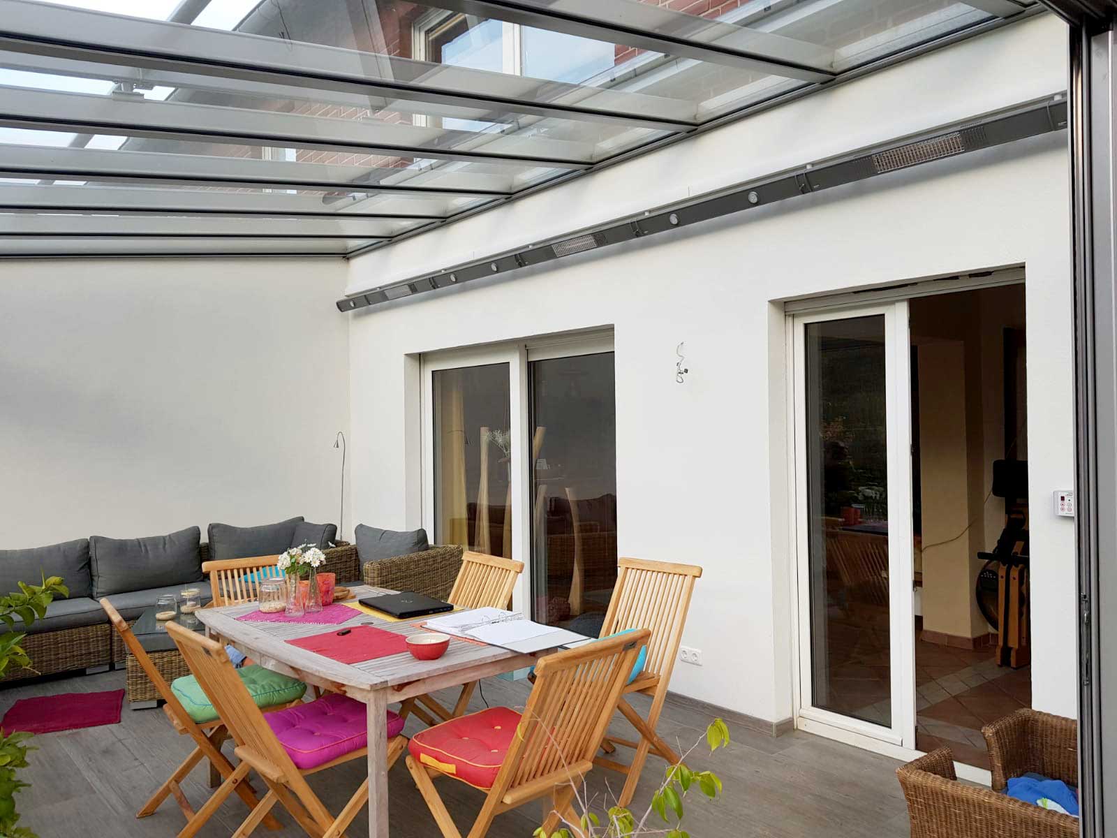 Heizstrahler Terrasse: 5 Meter Modulares System