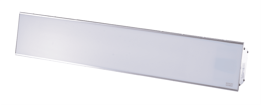 Glasheizstrahler RELAX GLASS – 2.200 Watt mit Somfiy weisses Glas